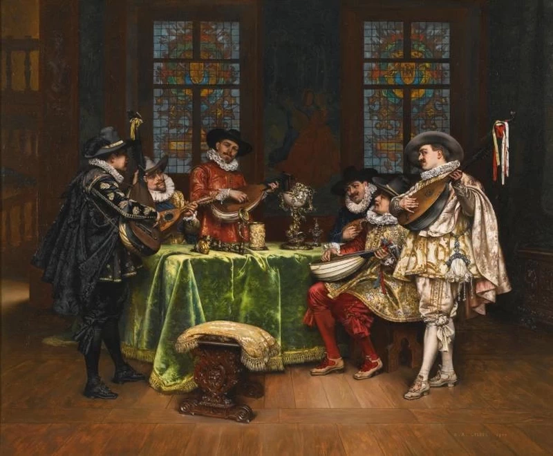 Interno con Trovatori